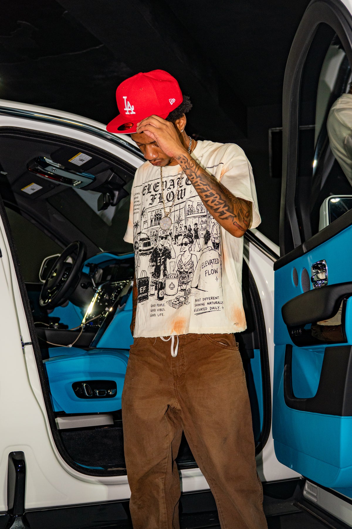 Elevated Flow Tee - Tan