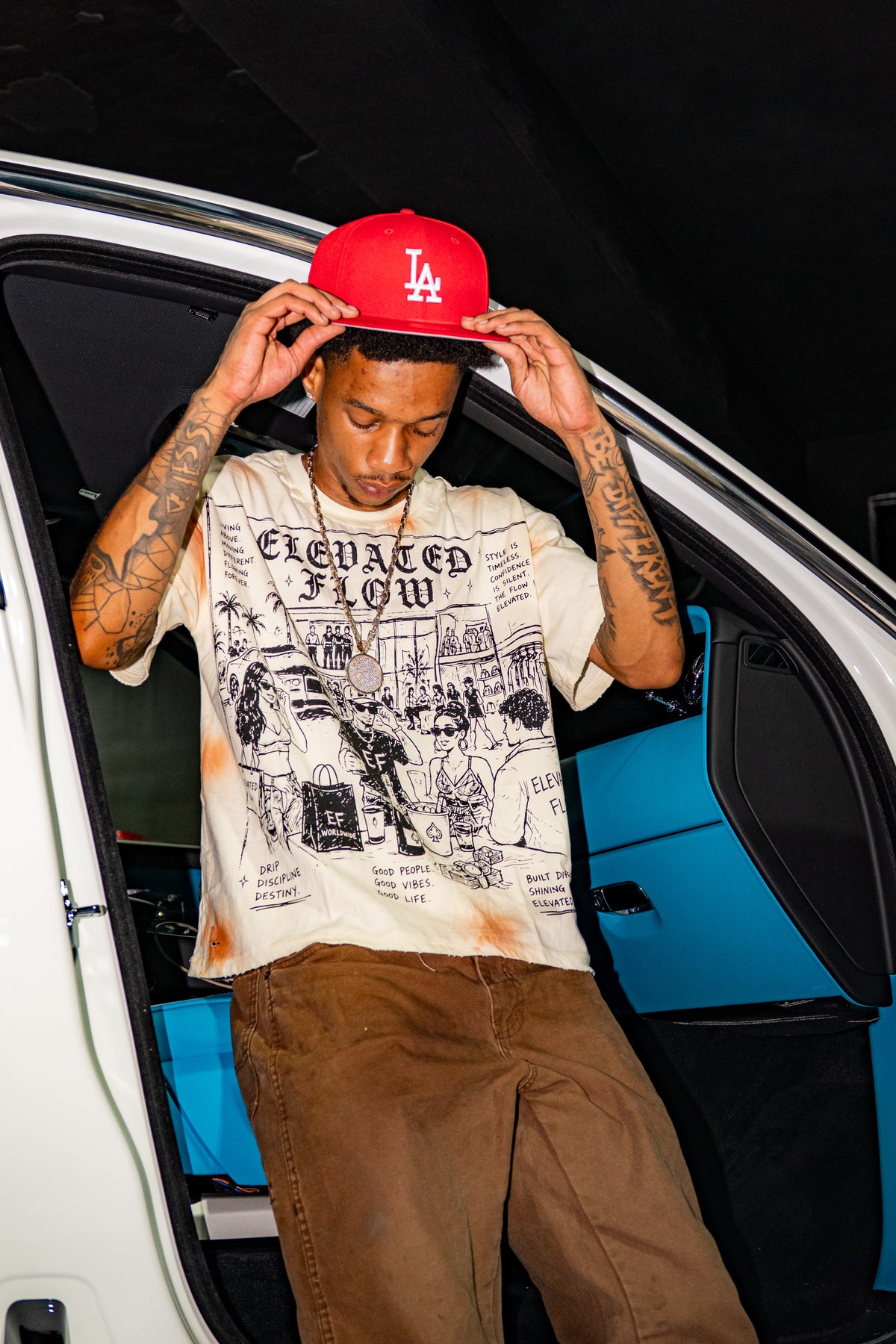 Elevated Flow Tee - Tan